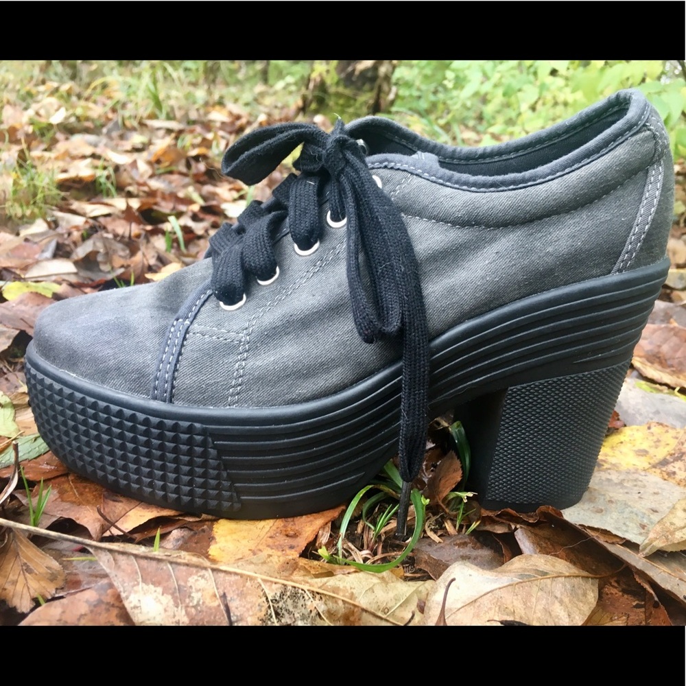 Jeffrey Campbell Gray Platform Shoes